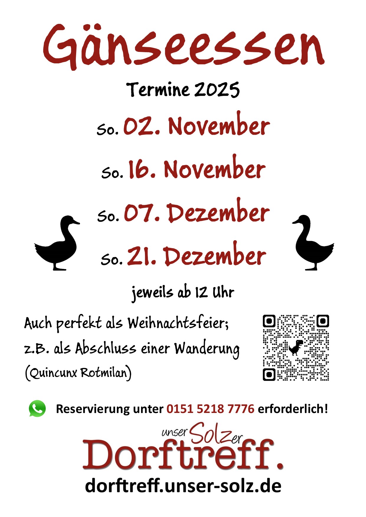 Ganseessen Save The Date 2025